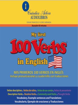 cover image of Mis primeros 100 verbos en inglés